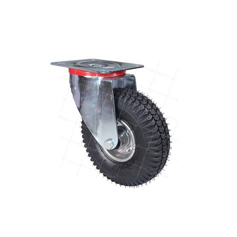 Roulette pivotante gonflable 260 mm renforcée .